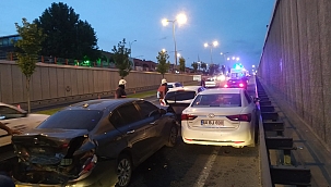 Üç araçlı zincirleme kazada: 2 yaralı!