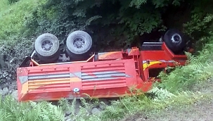 Yeni aldığı kamyonun sonu oldu 