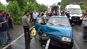 Zonguldak'ta trafik kazası: 3 yaralı 