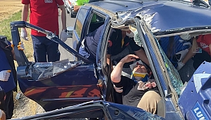 Acılarını unutup eşini ve kızını sordu