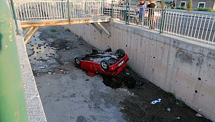 Ekspere giderken kaza yaptılar: 3 yaralı