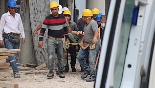 İnşaattan düşen işçi yaralandı! 