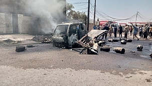 Irak'ta tüp taşıyan araçta patlama 