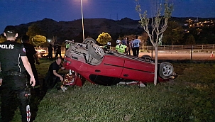 Motosiklete çarpıp takla attı: 1 ölü 