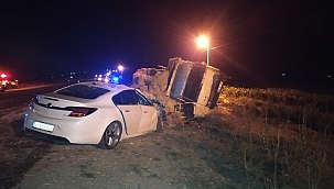 Otomobille kamyonet çarpıştı: 7 yaralı