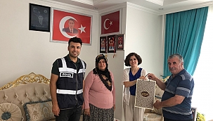 Polis şehit ailelerini ve gazileri unutmadı