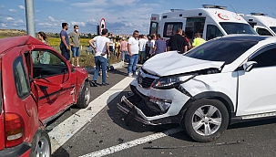 Tekirdağ'da trafik kazası: 1'i ağır 5 yaralı 
