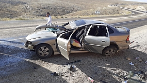 Virajı alamayan otomobil takla attı: 5 yaralı 