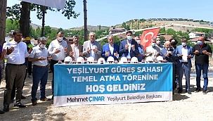Yeşilyurt güreş sahasının temeli atıldı 