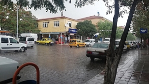 Arguvan'da dolu ve yağmur etkili oldu 