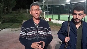 Mahalleli tüfekle domuz avına çıktı! 