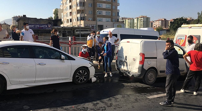 Kayseri'de 10 araç birbirine girdi: 8 yaralı 