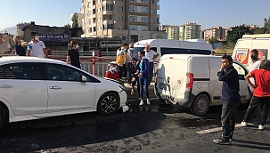 Kayseri'de 10 araç birbirine girdi: 8 yaralı 