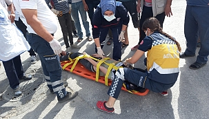 Otomobil çarptı kaçtı! 