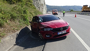 Otomobil ile tır çarpıştı: 1 yaralı 