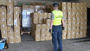 Polonya'da çok sayıda kaçak sigara ele geçirildi