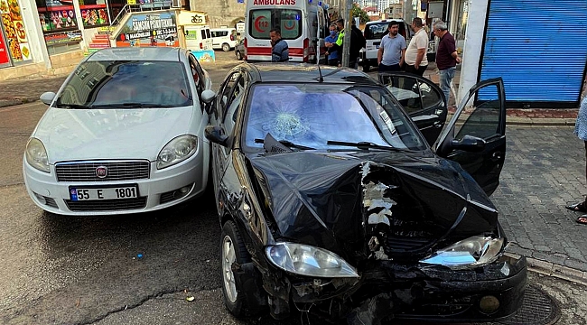 Samsun'da trafik kazası: 2 yaralı 