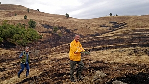 Tunceli'de örtü yangını söndürüldü 