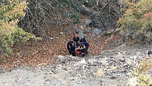 Uçuruma yuvarlanan 1 kişi yaralandı