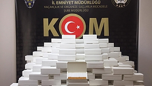 50 bin adet makaron ele geçirildi 