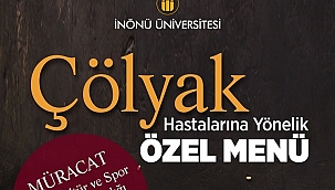Çölyak hastası öğrencilere özel menü 