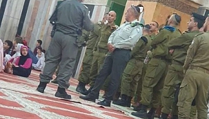 İsrail'den Harem-i İbrahim Camii'ne baskın 