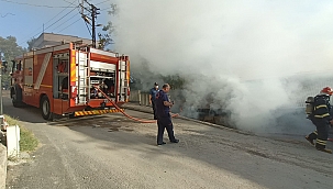 Kahramanmaraş'ta metruk evde yangın 