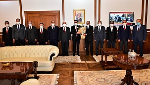 Muhtarlardan Vali Baruş'a ziyaret! 