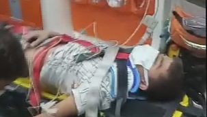 Rögara düşen genç yaralandı 