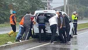 Samsun'da trafik kazası: 2 yaralı 