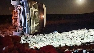 Şanlıurfa'da öğrenci servisi devrildi! 