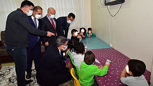 Vali Baruş Sevgi Evlerini Ziyaret Etti 