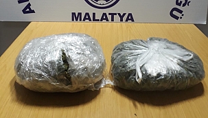 Akçadağ'da uyuşturucu operasyonu 