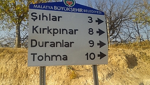 Büyükşehir'den levhalama çalışmaları 