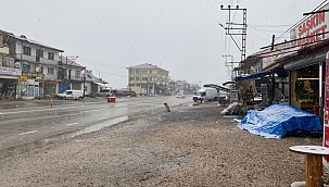 Akçadağ'a mevsimin ilk karı 