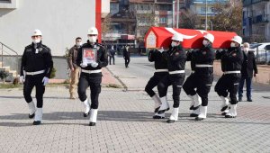 Kalp krizinden hayatını kaybeden polis memuru için tören