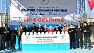 Yeşilyurt 'ta kentsel dönüşüm proje alanında temel atma töreni yaptı