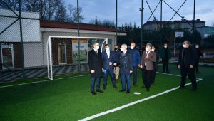 Vali Baruş ve Başkan Çınar yatırımları inceledi