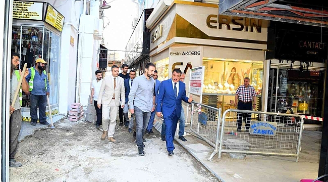Başkan Gürkan'dan Kuyumcular Çarşısında inceleme