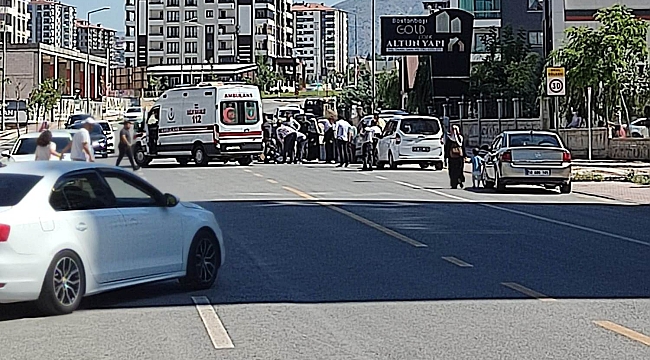 Malatya'da otomobille çarpışan bisikletli ağır yaralandı