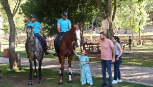 Atlı Jandarma Timi'nin park ve mesire alanlarındaki görevi sona erdi