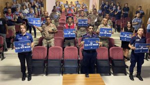 Jandarma'dan kadına yönelik şiddete karşı bilgilendirme