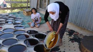 Gelin kaynana pekmez üretip satıyor