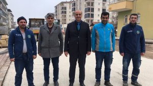 Göztepe'de yolların standardı yükseltiliyor