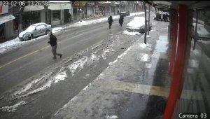 13 kişiye mezar olan apartmanın yıkılma anları kameralara yansıdı