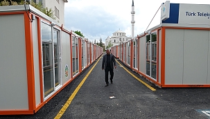 Konteyner çarşılar hizmet vermeye başladı 