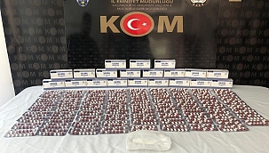 Çok sayıda uyuşturucu hap ele geçirildi 