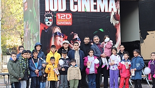 Malatya'da depremzede çocuklara 10 D sinema etkinliği 