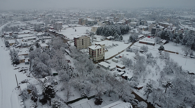Doğanşehir'de karla mücadele çalışmaları devam ediyor 