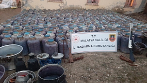 Malatya'da 13 bin 464 litre kaçak şarap ele geçirildi 